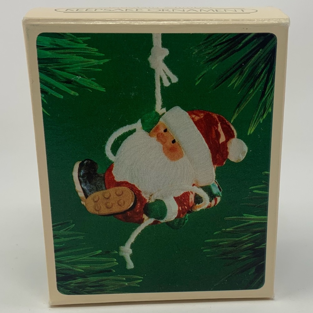 Hallmark 1983 Santa Mountain Climber keepsake ornament